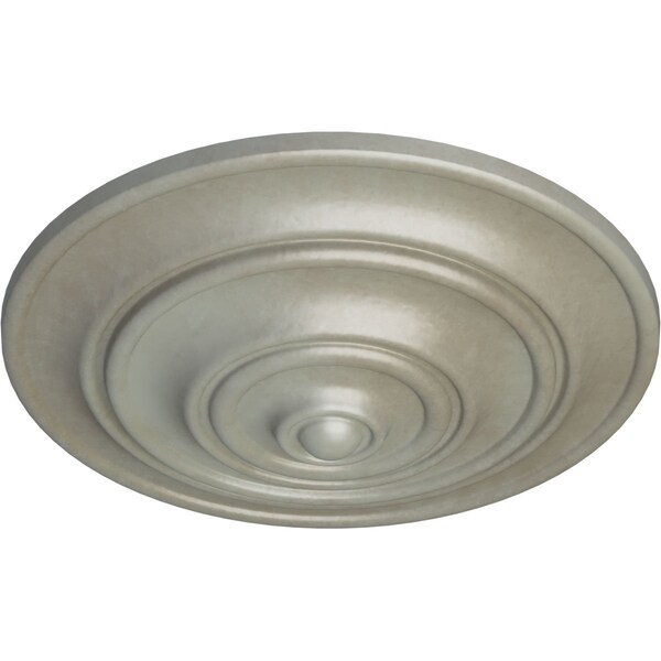 Classic Ceiling Medallion (Fits Canopies Up To 4 1/8), Hand-Painted Flash Gold, 13 1/4OD X 1/2P